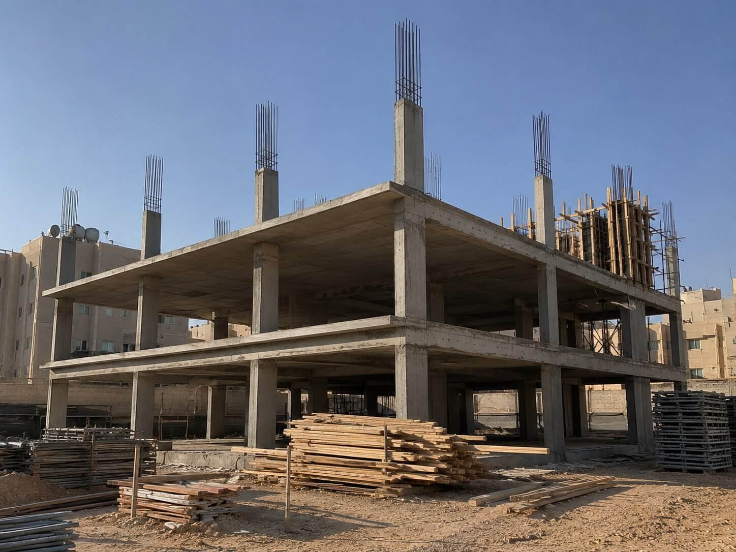 صب الأسقف والأسطح