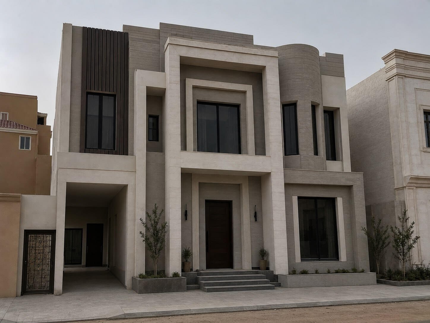 ترميم واجهة فيلا كاملة - بعد